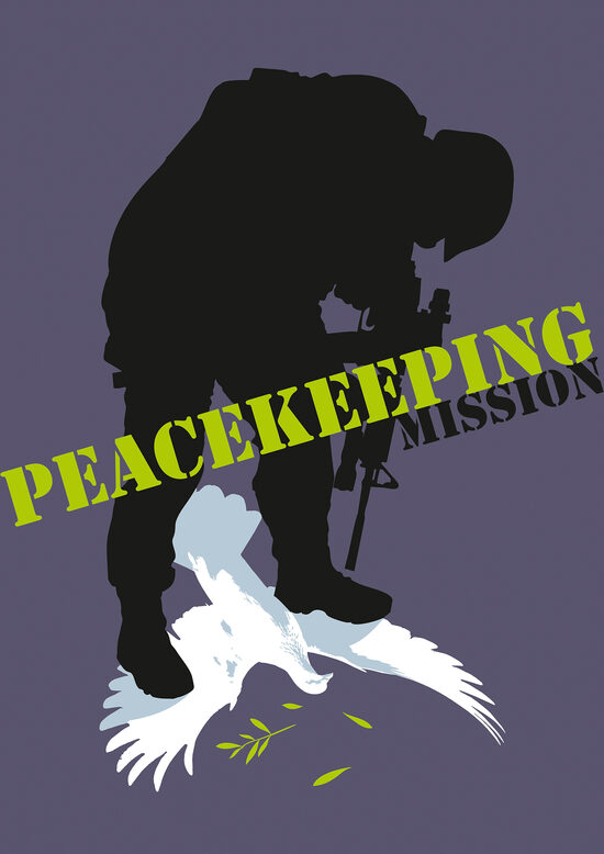 Plakāts PEACEKEEPING MISSION (drukas fails)