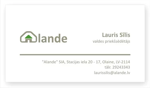 Logo izstrāde; vizītkartes dizains, druka sietspiedē
